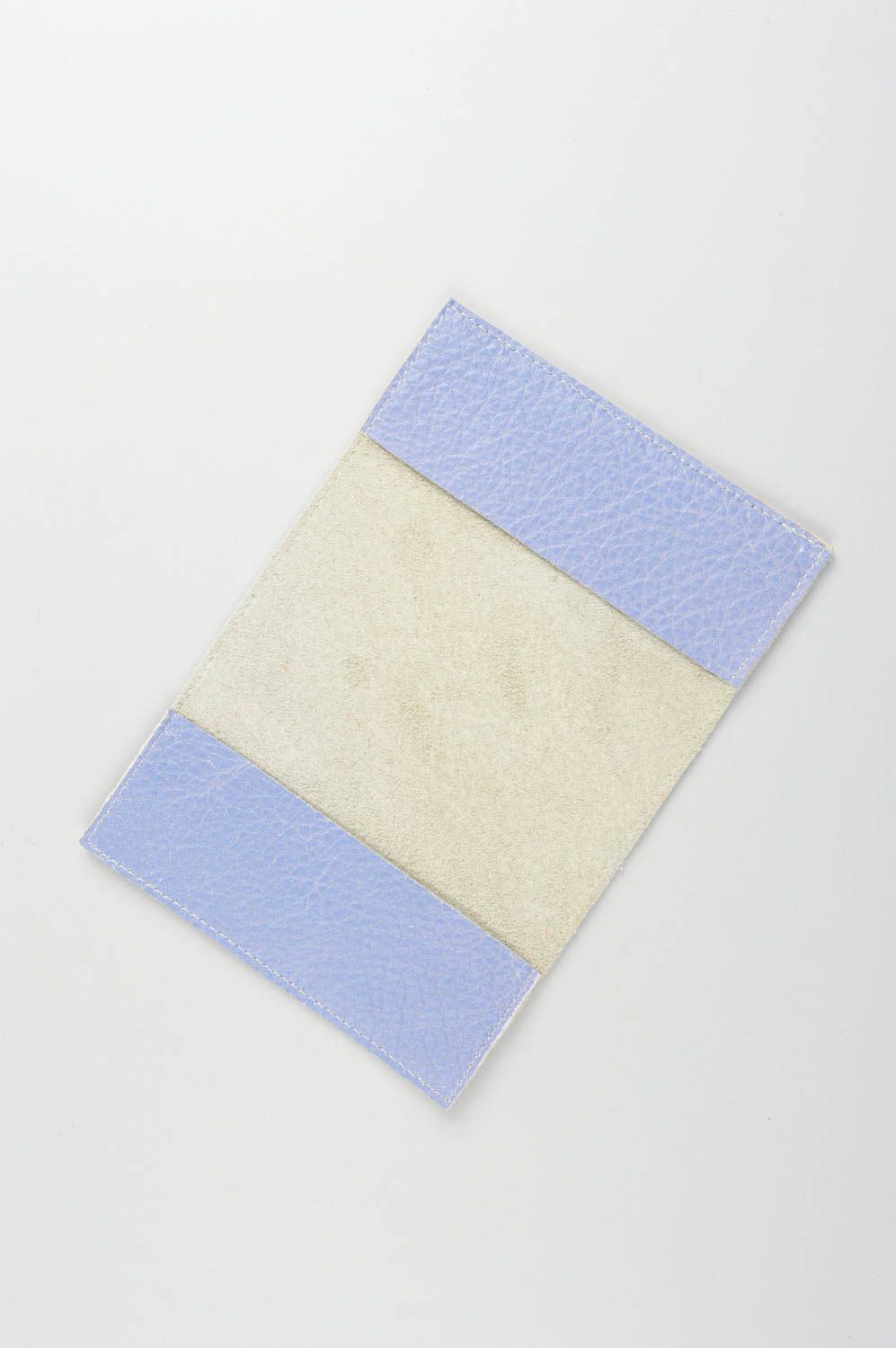 Pass Etui schöne handmade Ausweis Schutzhülle aus Leder Geschenk für Freundin foto 3