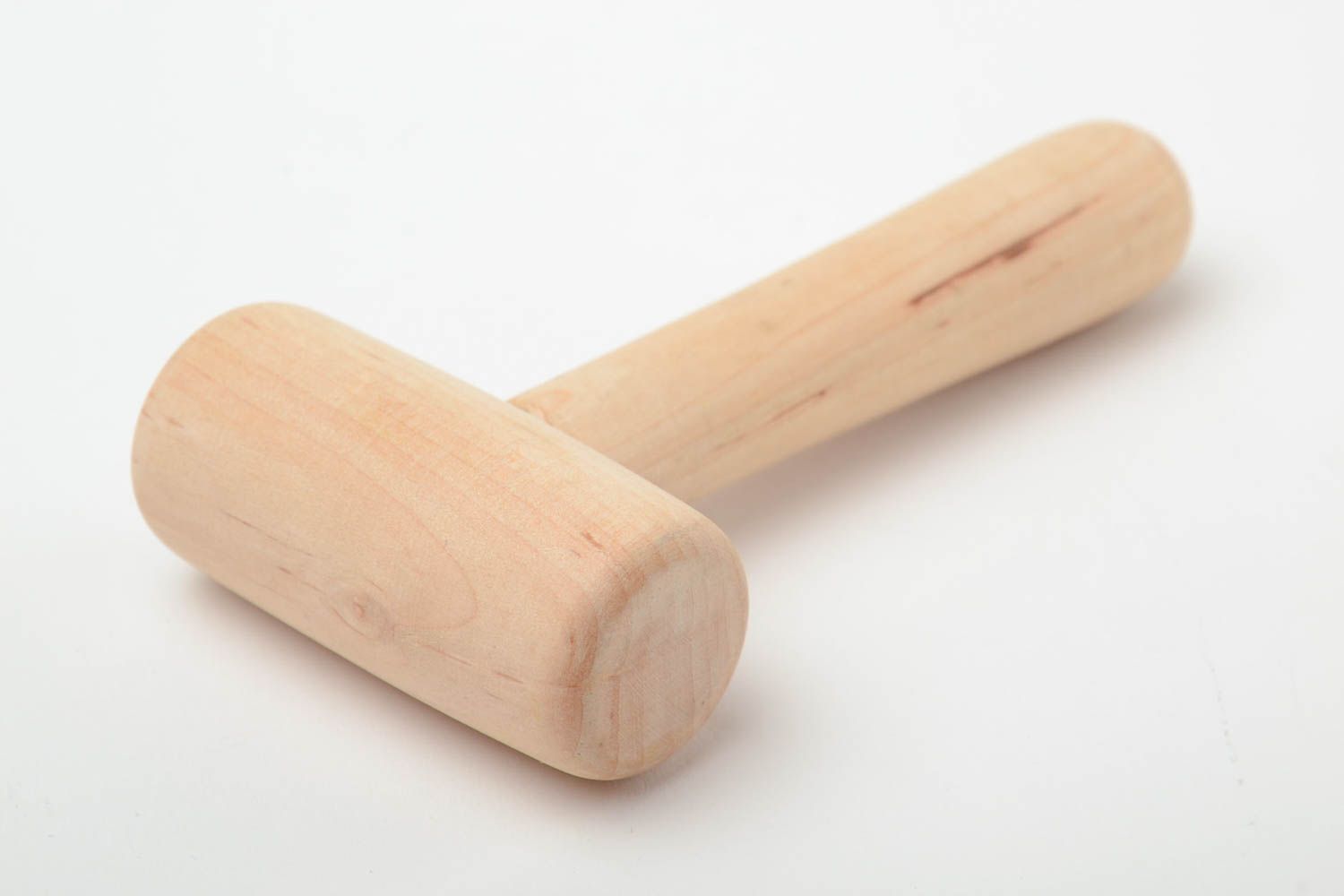 Juguete de madera con forma de martillo hecho a mano para juegos infantiles foto 2