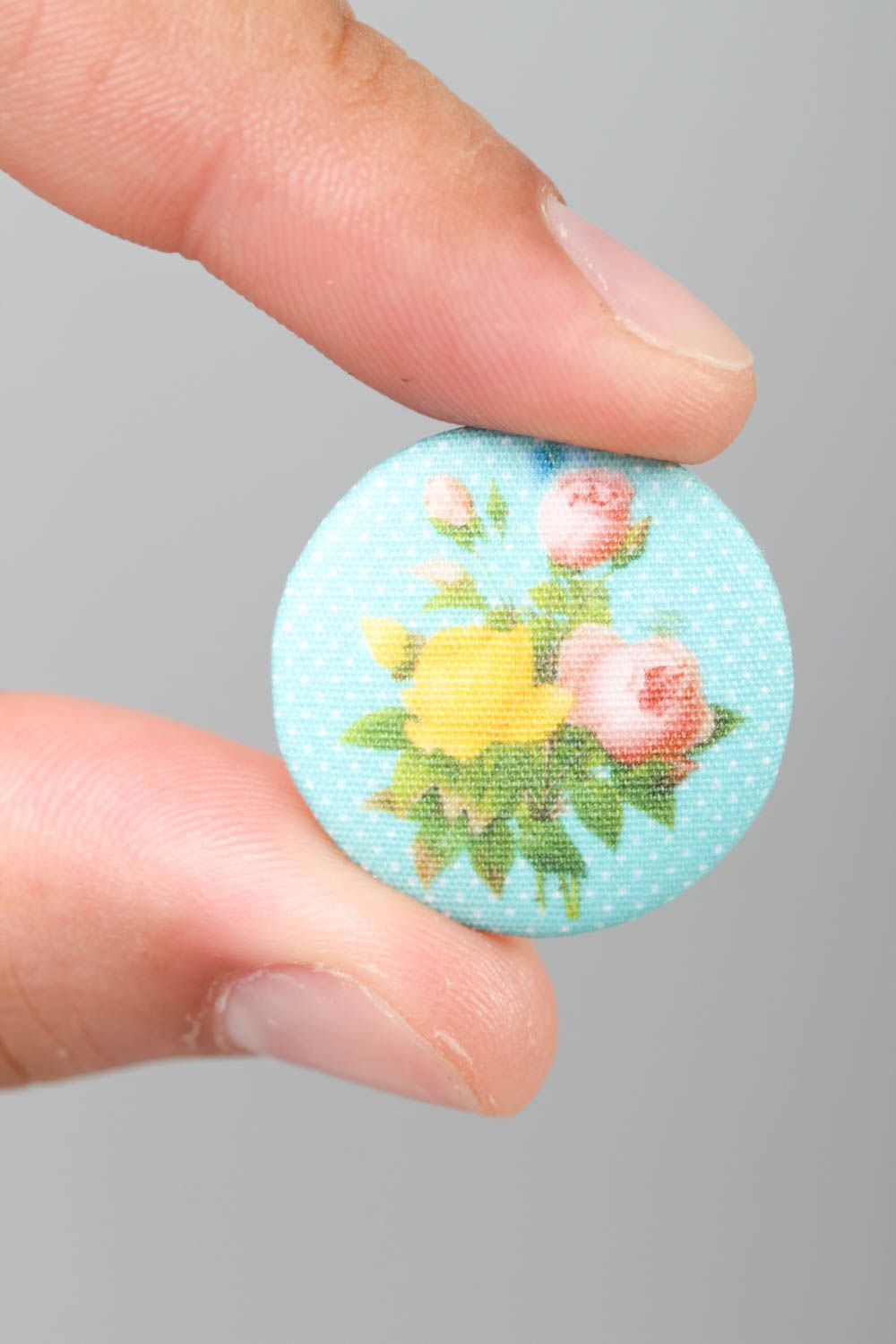 Handmade sewing elements designer plastic button unusual accessory for clothes photo 5