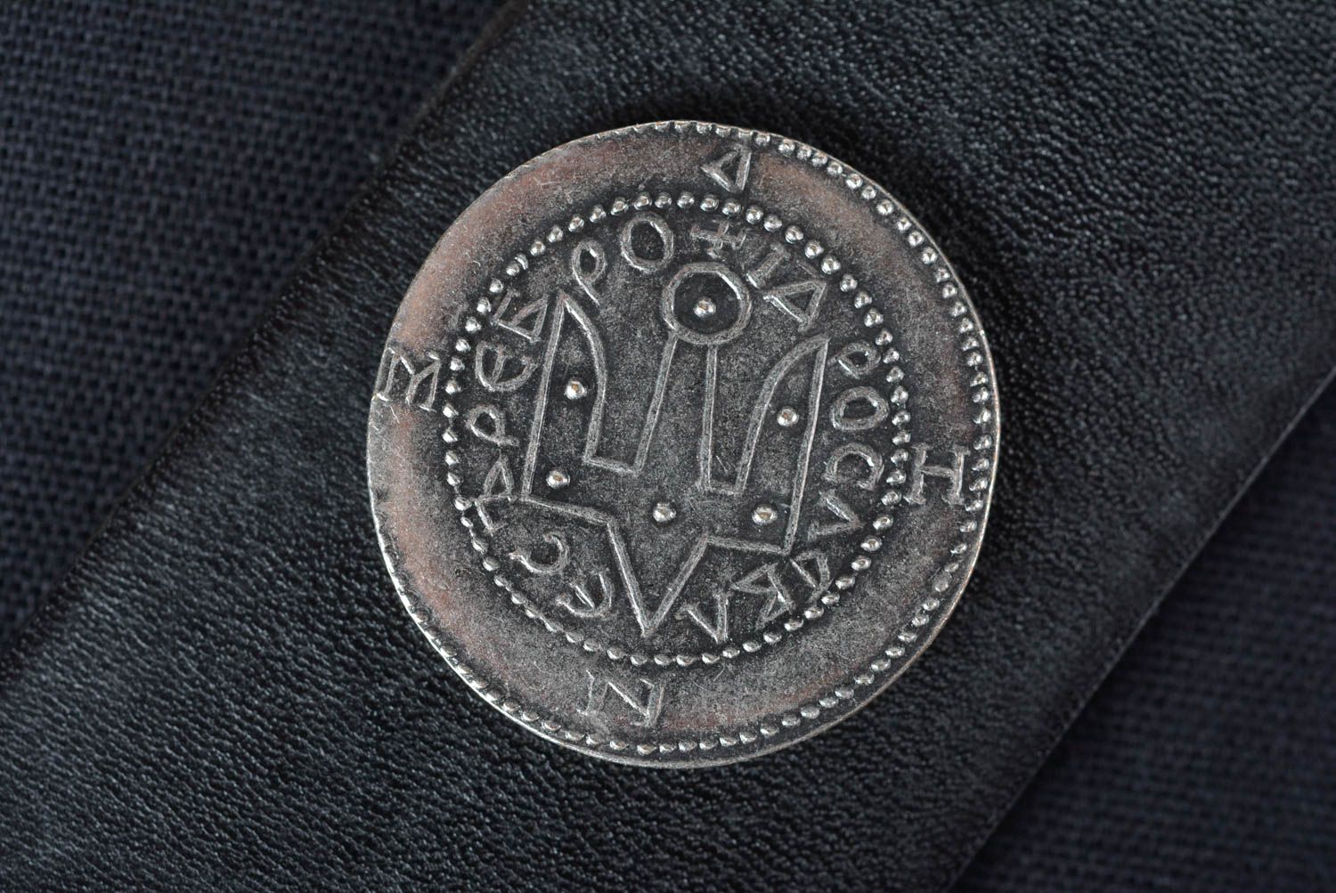 Копия монеты handmade редкая монета посеребренная старая монета Ярослава фото 2