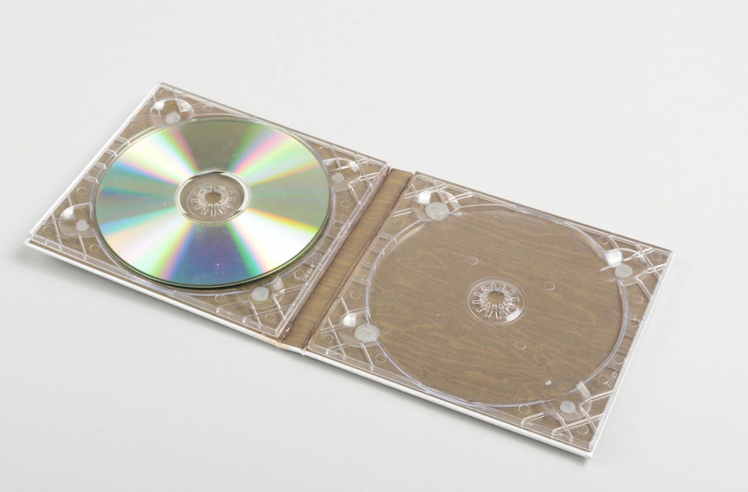 estuche de cd artesanal de papel y cinta caja para discos accesorio de boda foto 2
