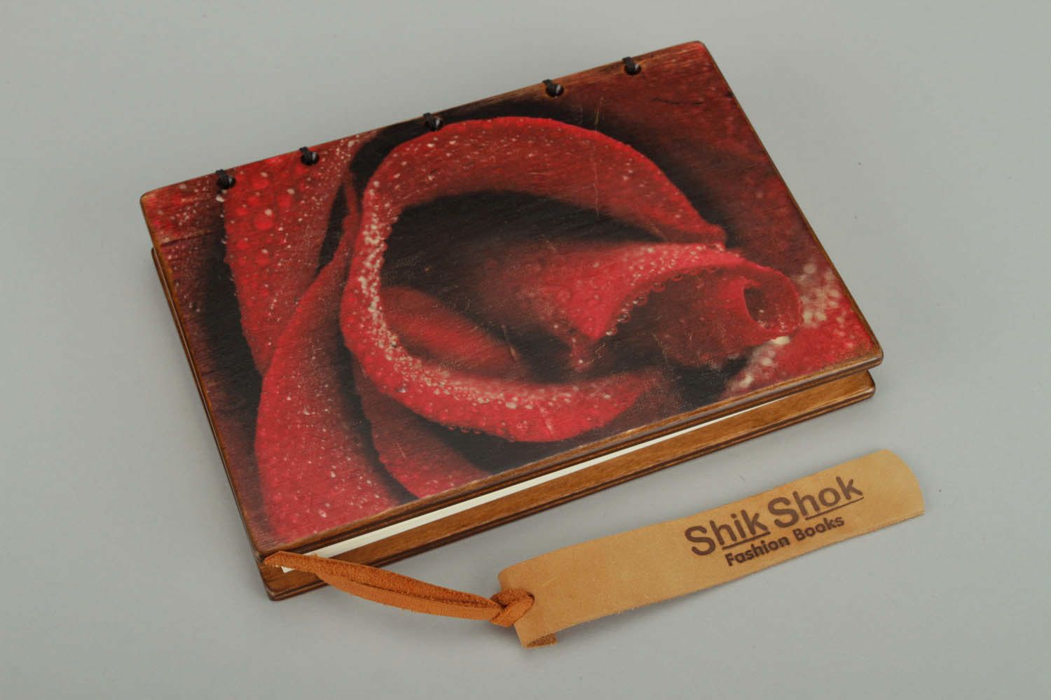Leather notebook Rose photo 4