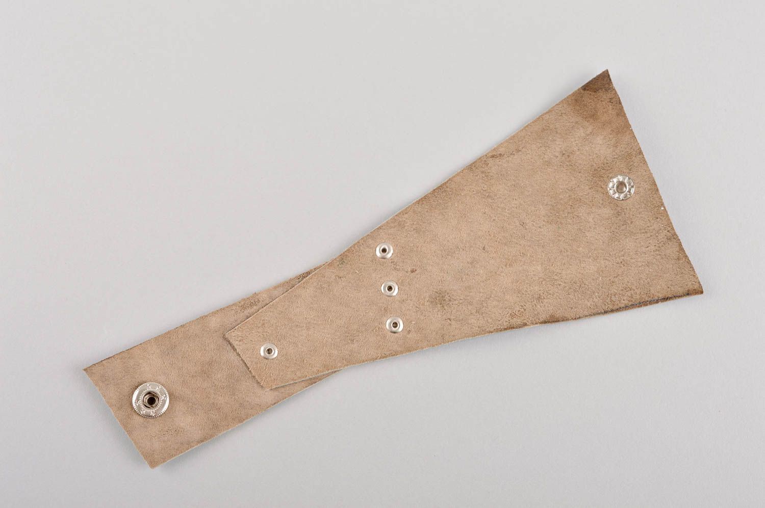 Pulsera de cuero hecha a mano ancha accesorio para mujer regalo original foto 4