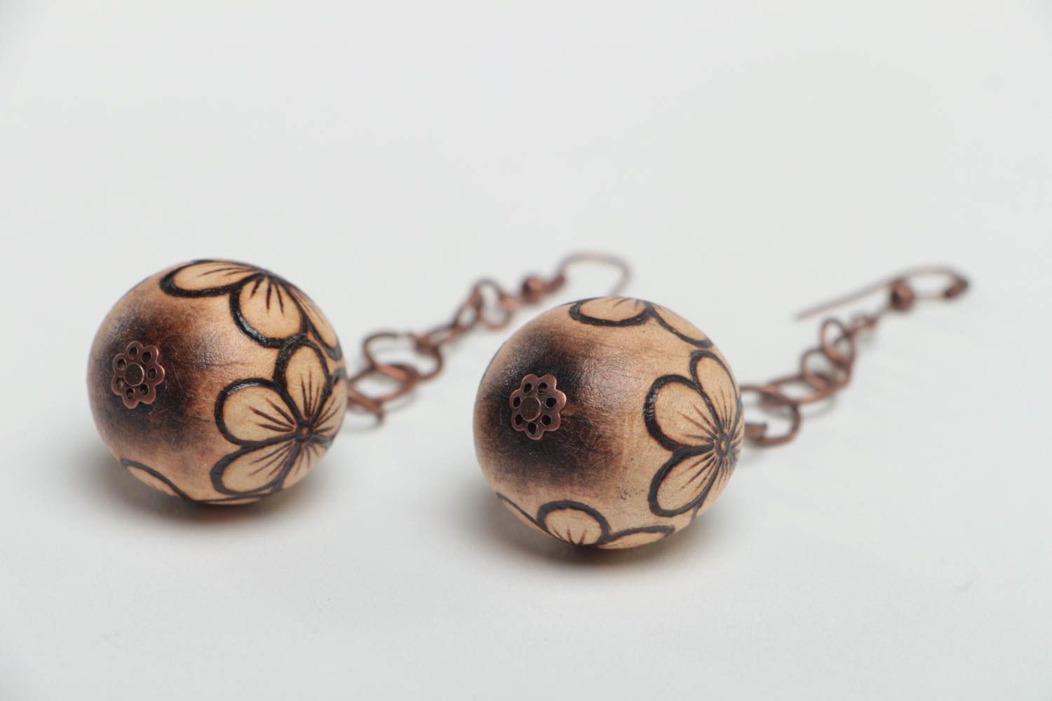 Fashion earrings wooden jewelry womens earrings designer accessories gift ideas photo 3