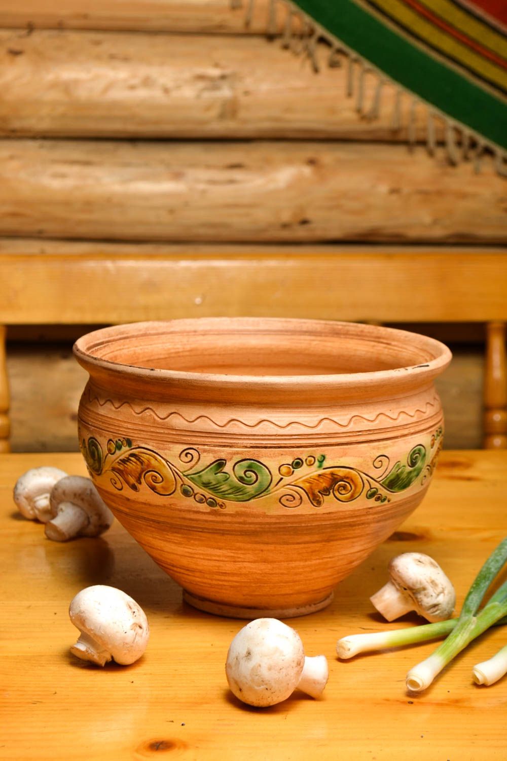 Keramik Schüssel handmade Küchen Deko Keramik Geschirr Geschenk für Frauen 3 L foto 1