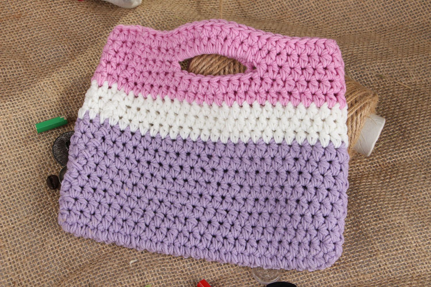 Children's crochet bag photo 5