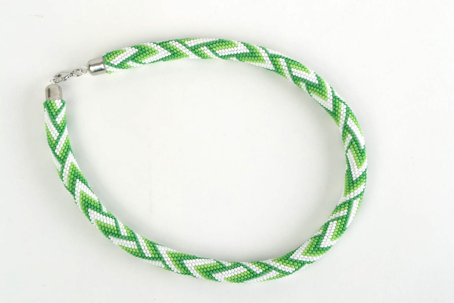 Grüne Rocailles Kette Frauen Accessoire Halskette für Frauen Damen Halskette foto 5