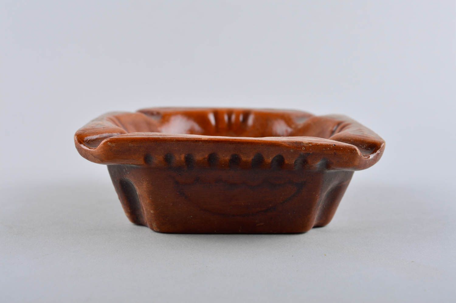 Cenicero de cerámica hecho a mano decoración de mesa regalo original para hombre foto 4