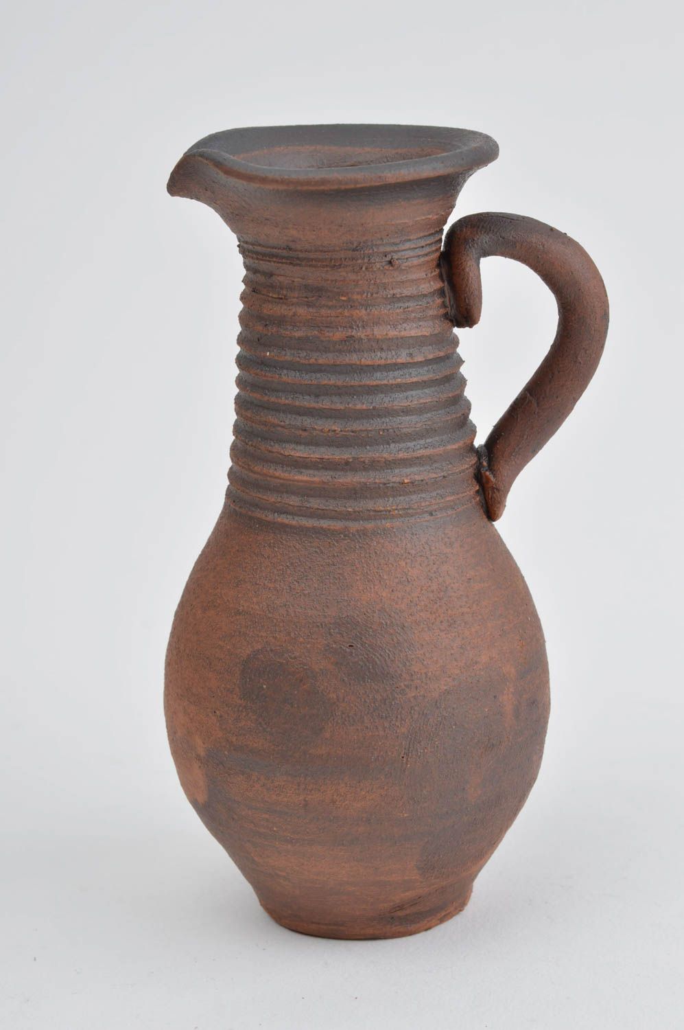 10 oz ceramic wine or wine pitcher with a long neck and handle 1 lb photo 3
