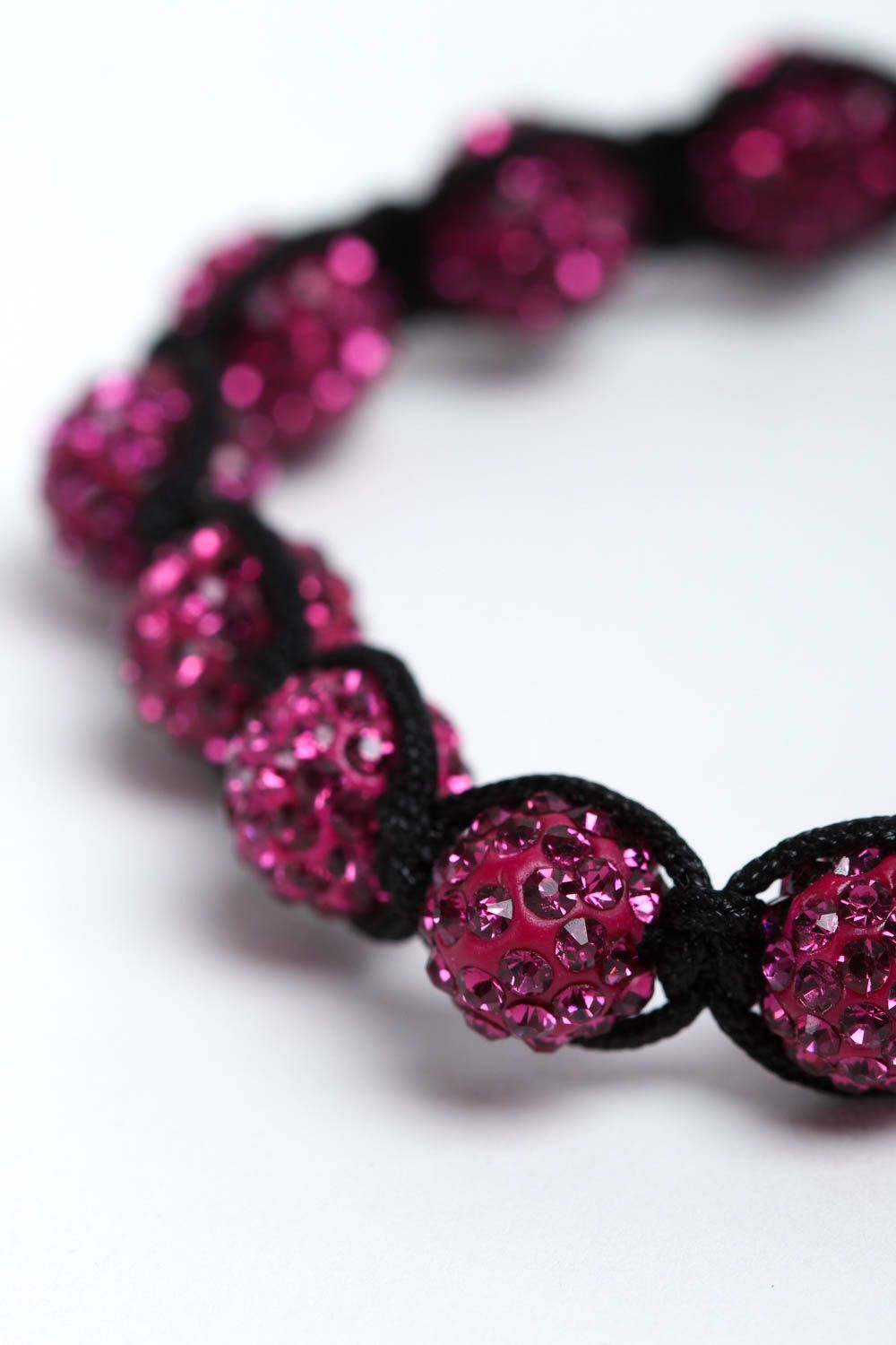 Bracelet rose Bijou fait main perles fantaisie hématite Cadeau pour femme photo 3