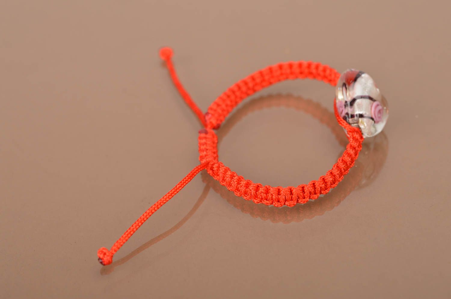 Pulsera de hilos encerados hecha a mano pulsera artesanal accesorio para mujer foto 4