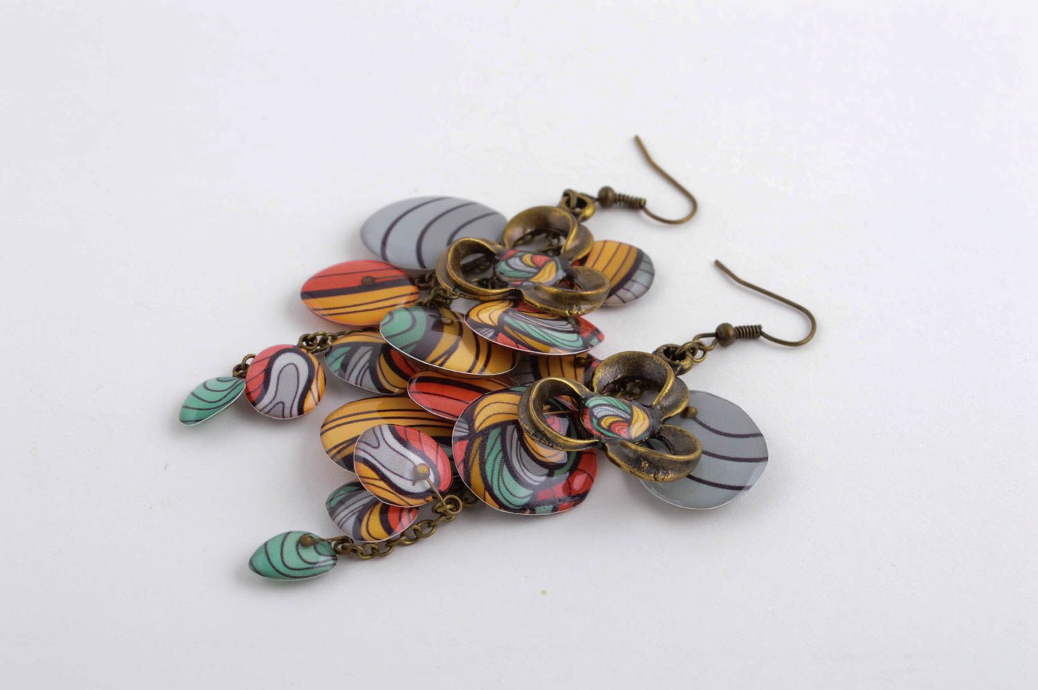 Handmade cute designer accessory beautiful dangling earrings stylish jewelry photo 4