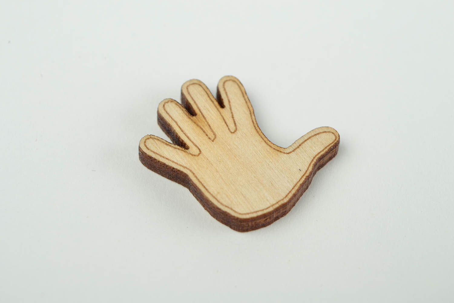 Handgemachte Holz Figur Holzrohling zum Bemalen Miniatur Figur kleine Hand foto 4