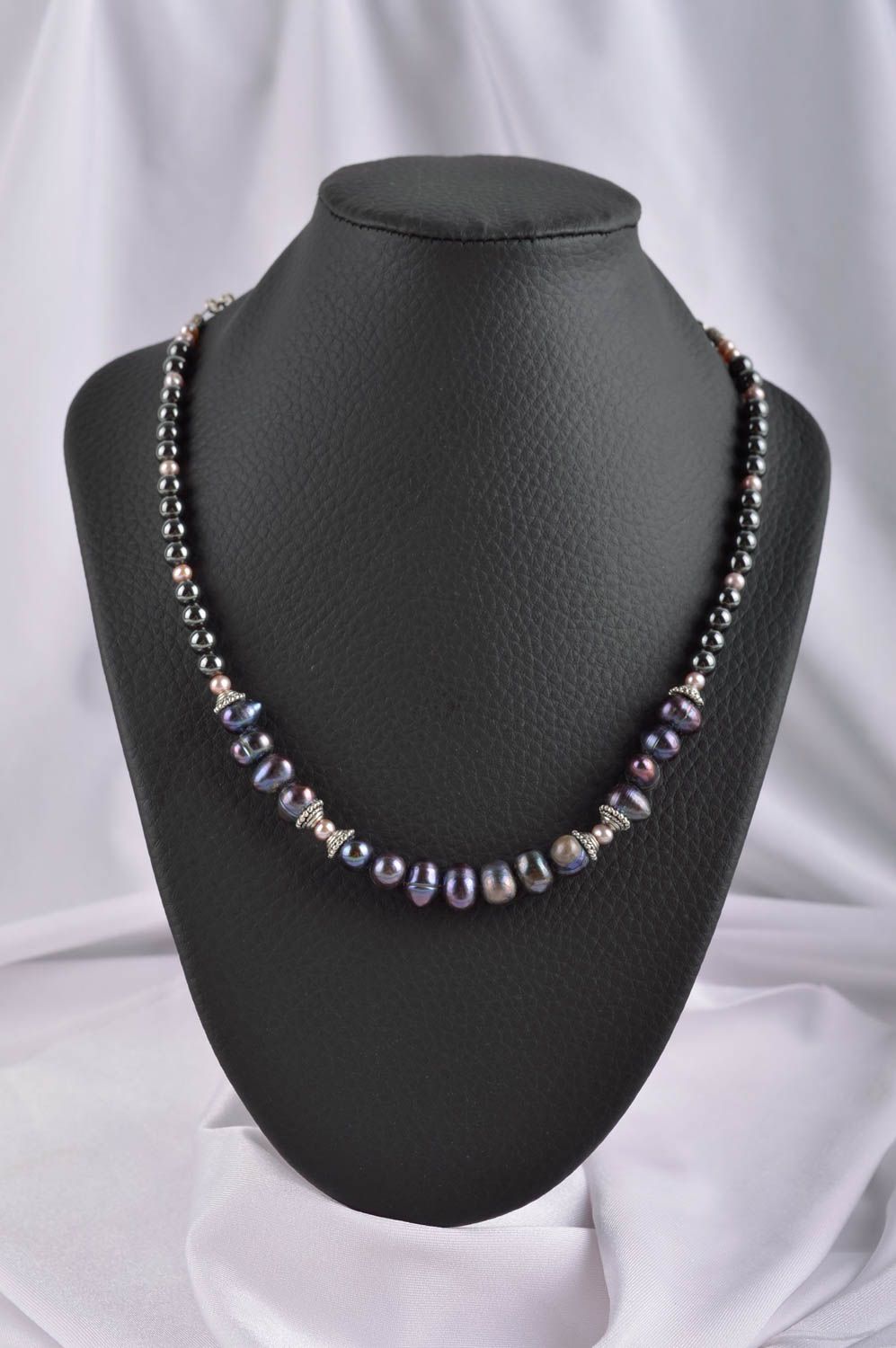 Schmuck aus Perlen handmade Collier Kette Perlen Collier Frauen Accessoire foto 1