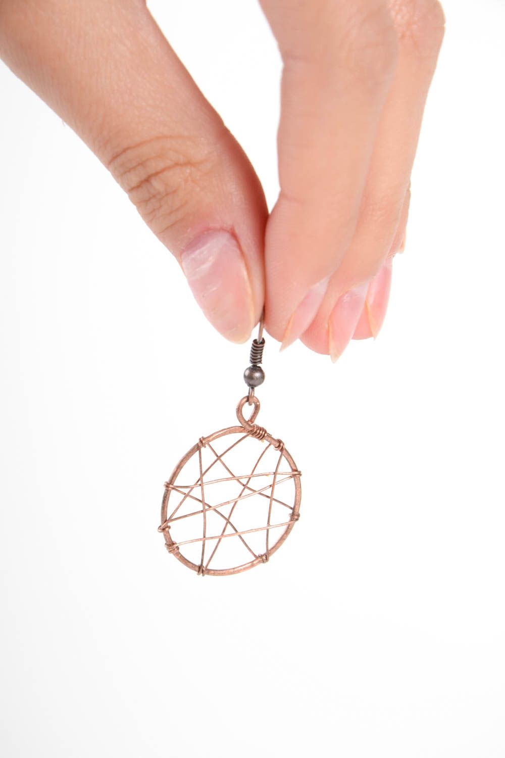 Handmade jewelry copper earrings designer earrings best gifts for women photo 5