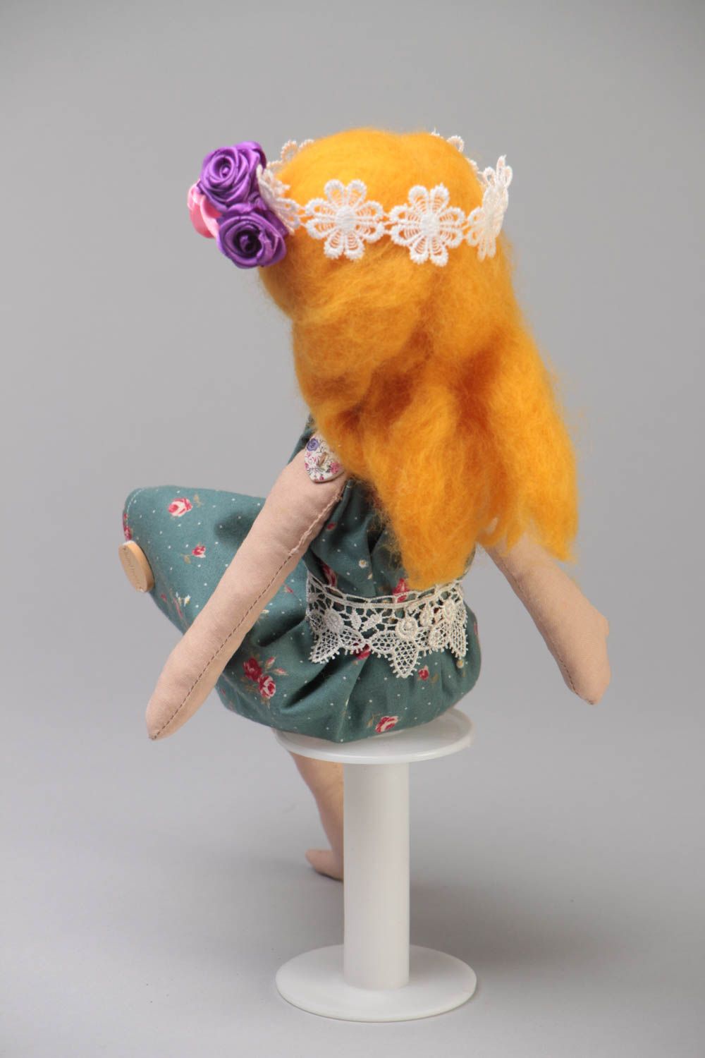 Handmade beautiful designer cotton fabric interior soft doll with vanilla aroma  photo 4