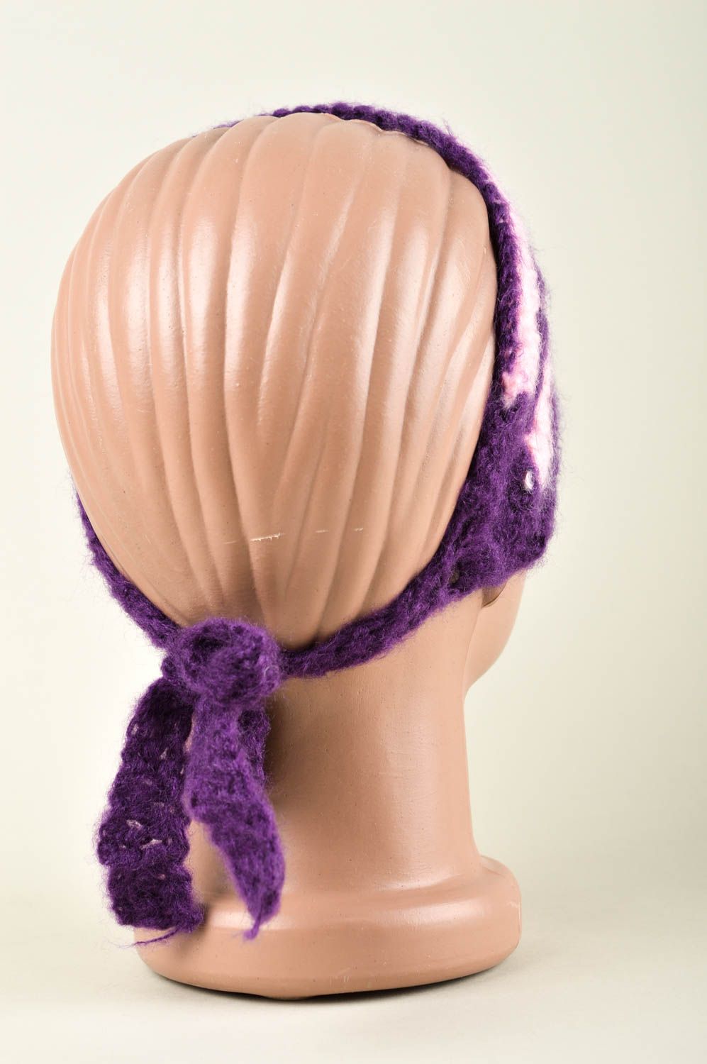 Повязка на голову ручной работы модная повязка на голову повязка для девочки фото 3