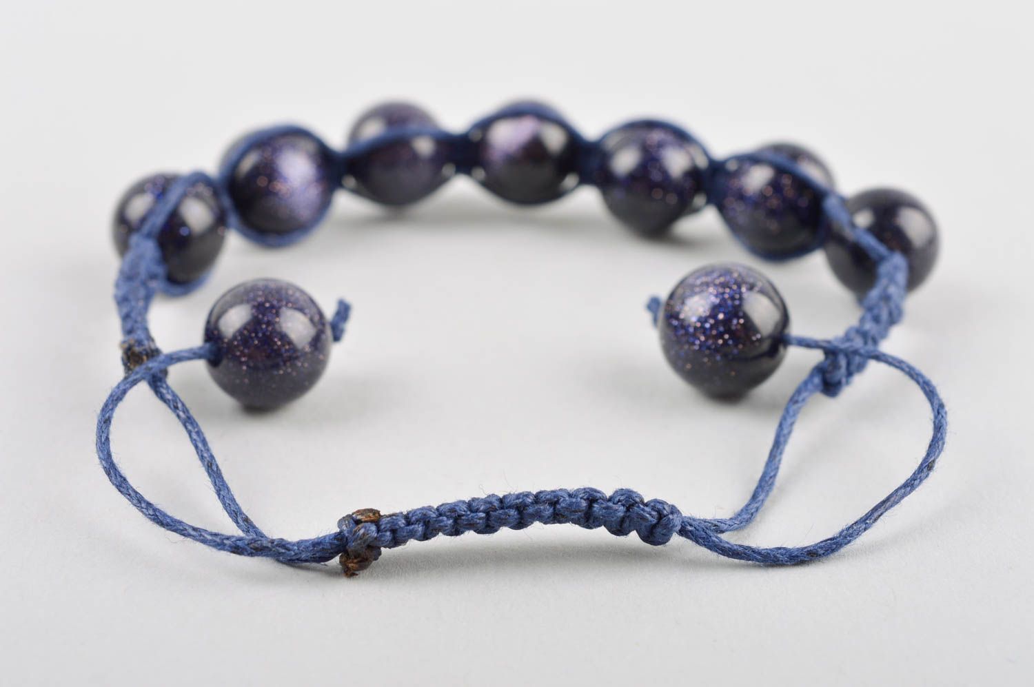 Unusual handmade woven cord bracelet charm bracelet artisan jewelry designs photo 4