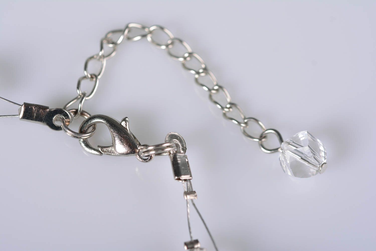 Beautiful handmade beaded necklace cameo pendant bead weaving cool jewelry photo 5