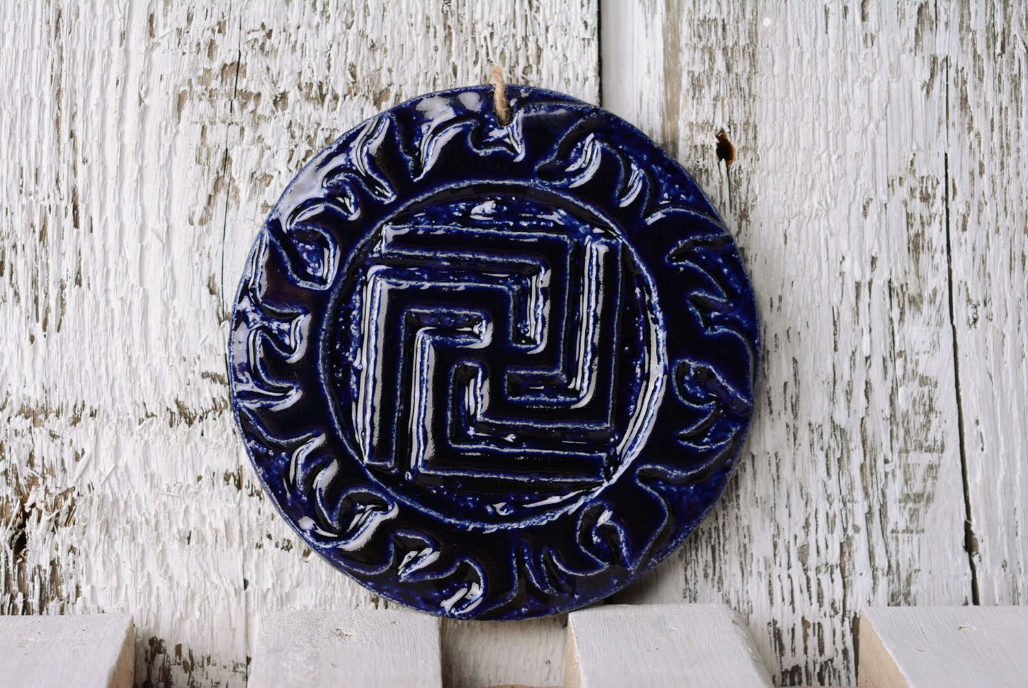 Pingente artesanal de cerâmica Rysich foto 1