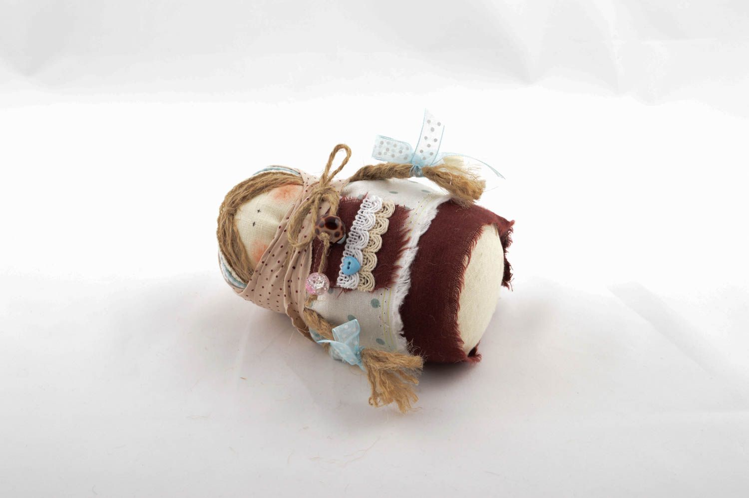 Handmade soft doll folk doll housewarming gift idea for decorative use only photo 4