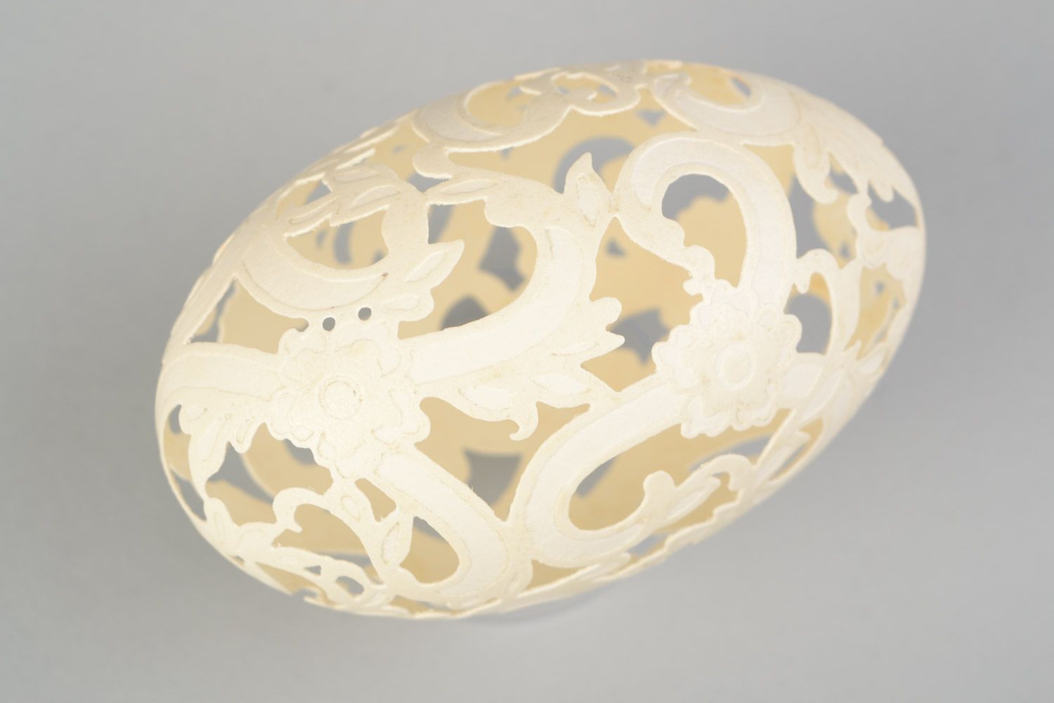 Huevo de Pascua artesanal de ganso tratado con vinagre  foto 4