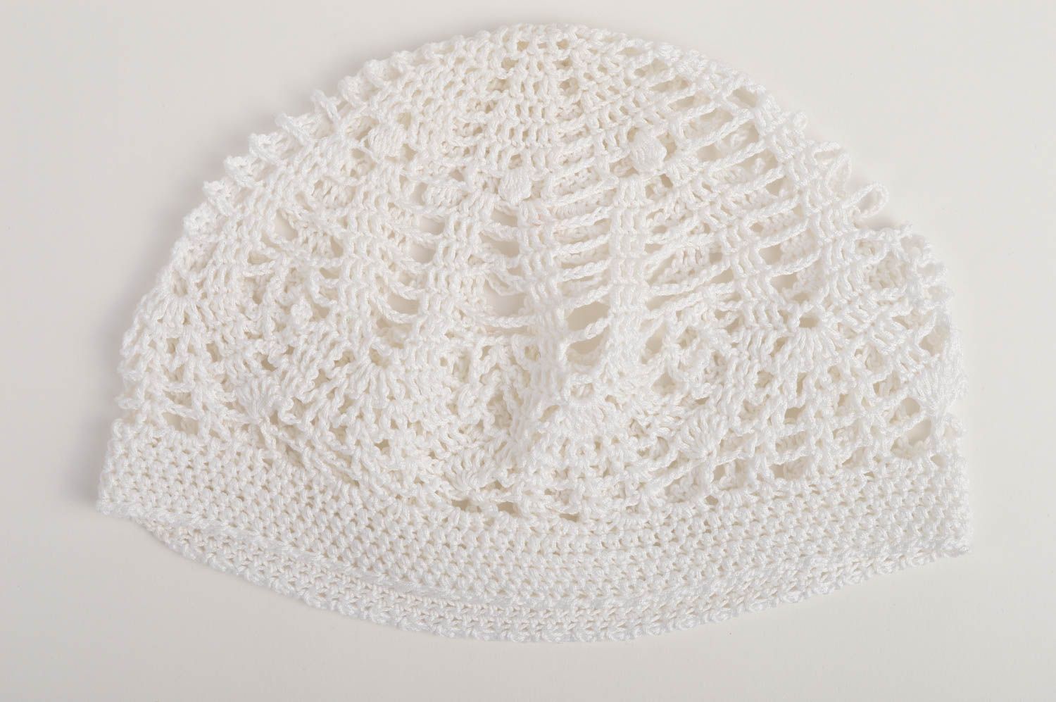 Stylish handmade crochet hat baby hat designs head accessories for girls photo 2
