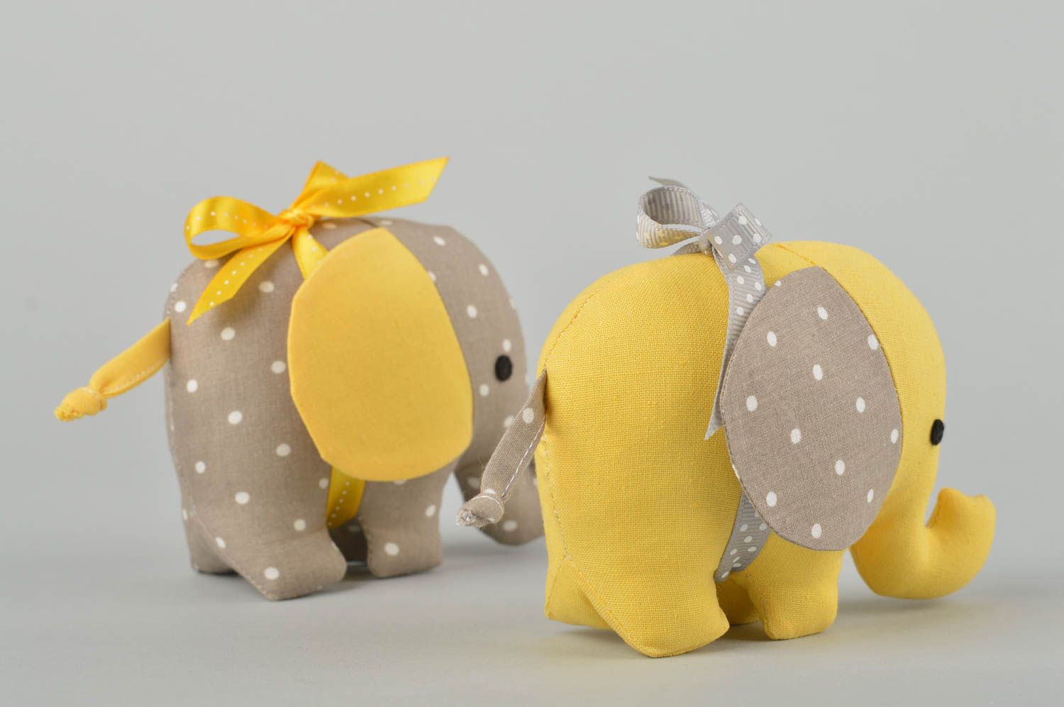 Kuscheltier Set Elefant Stofftiere natürliches Spielzeug für Kinder und Deko foto 5