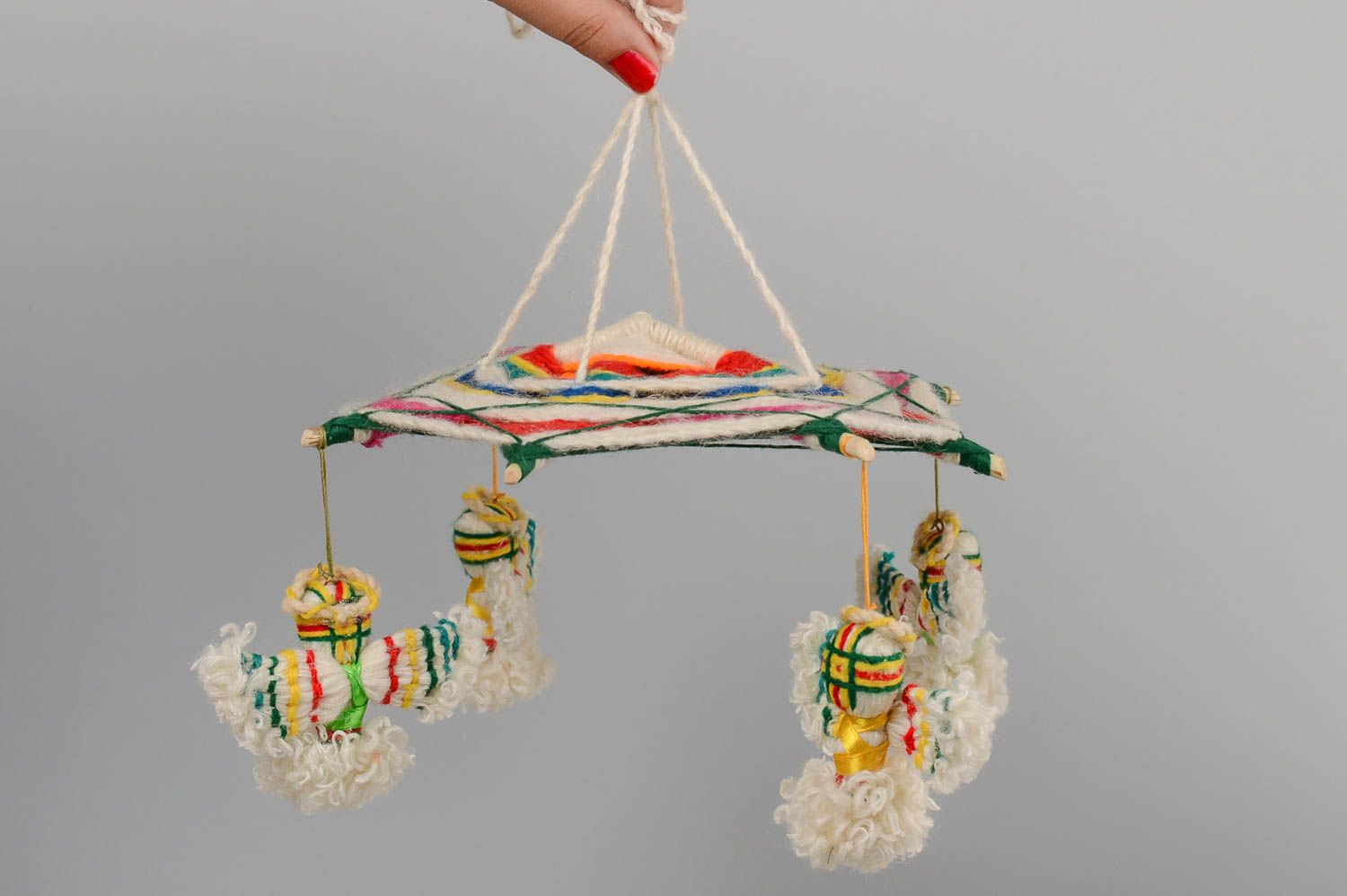 Móvil para cunas juguete para recién nacidos artesanal decoración de interior foto 5