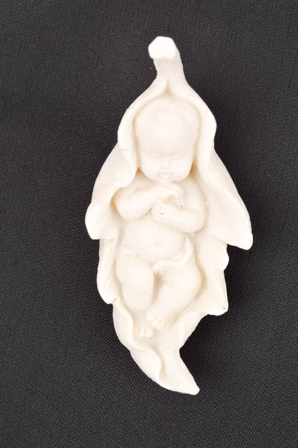 Dekoration Figur handmade Gips Figur Wohn Accessoire schlafendes Baby foto 4