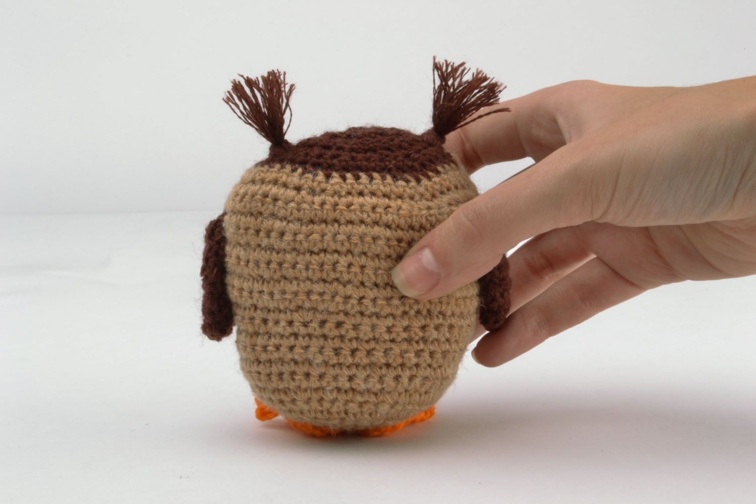 Crocheted toy Brown Owl photo 2