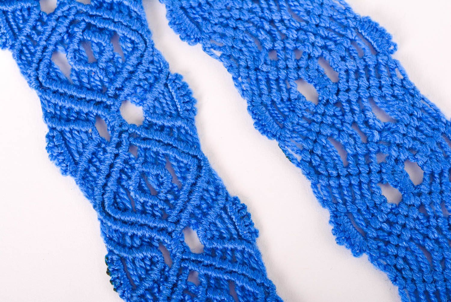 Damen Gürtel handgemacht Accessoire für Frauen in Blau Ethno Schmuck schön foto 5