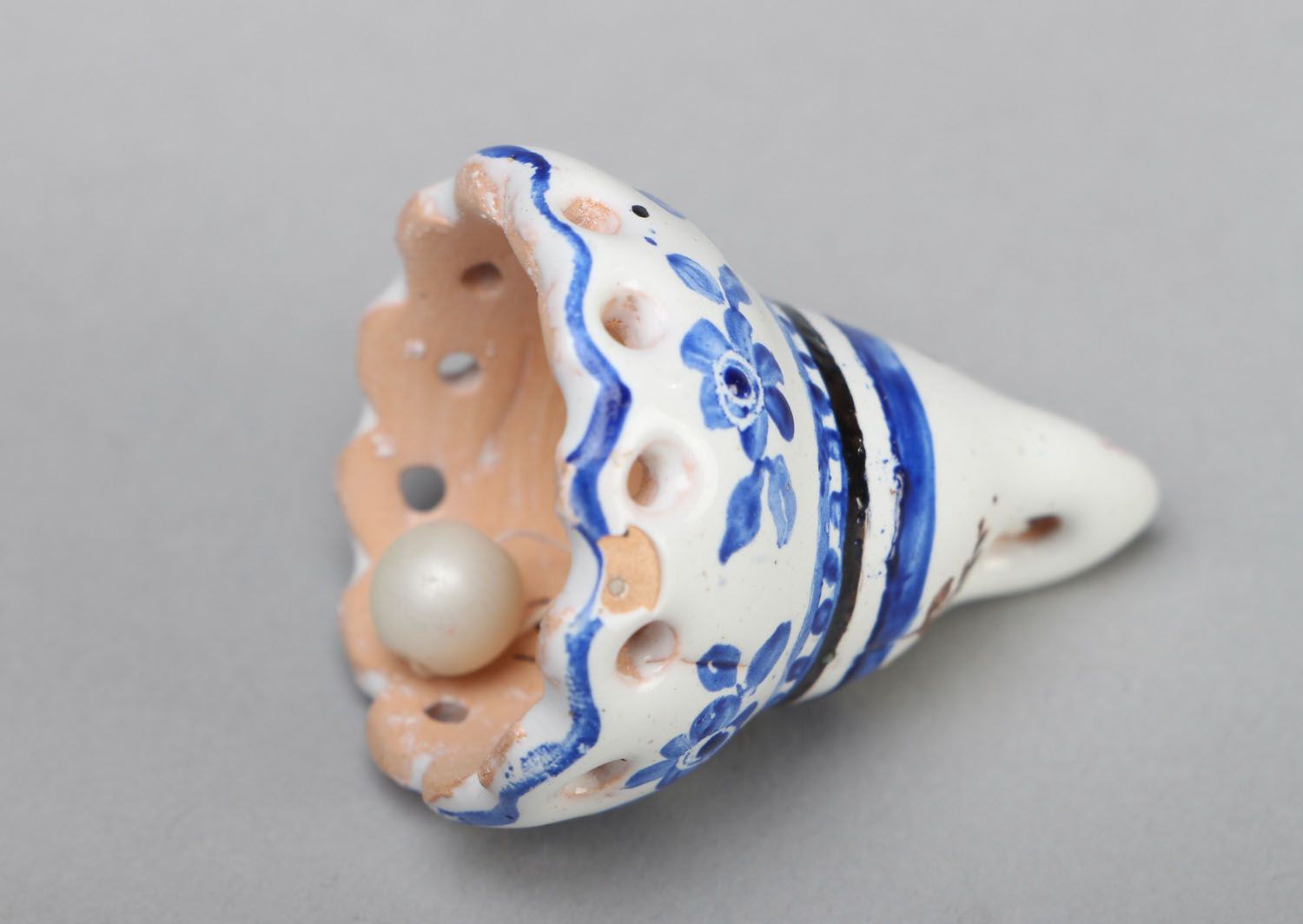Painted ceramic bell photo 3