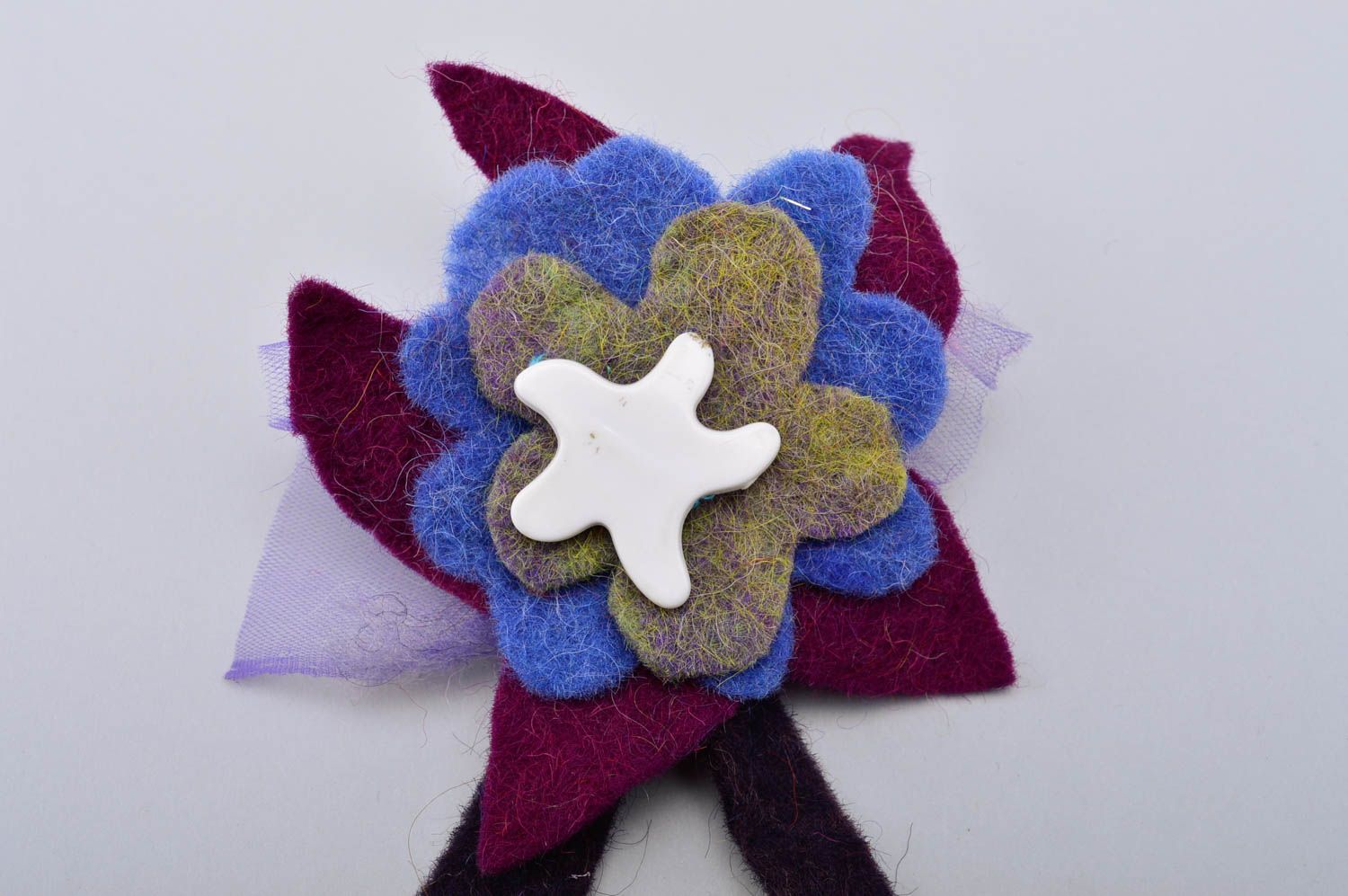 Blumen Haargummi handgefertigt Geschenk für Frauen Damen Modeschmuck originell foto 3