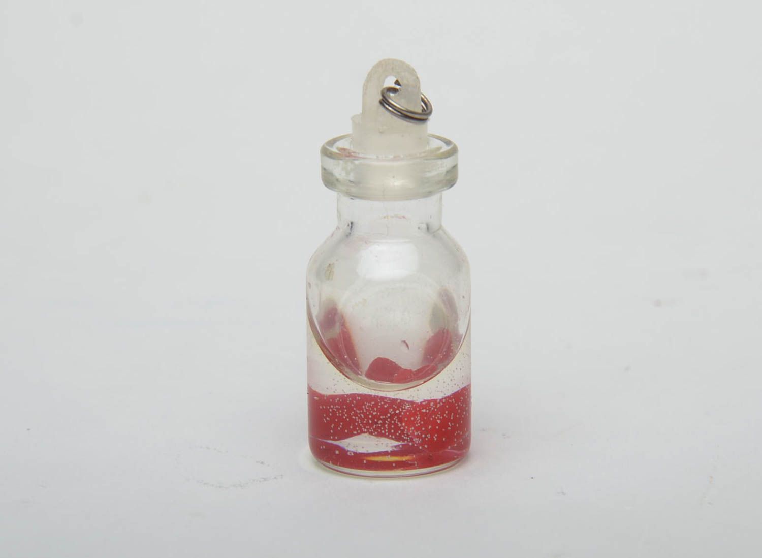 Petite fiole en verre avec résine époxyde  photo 4