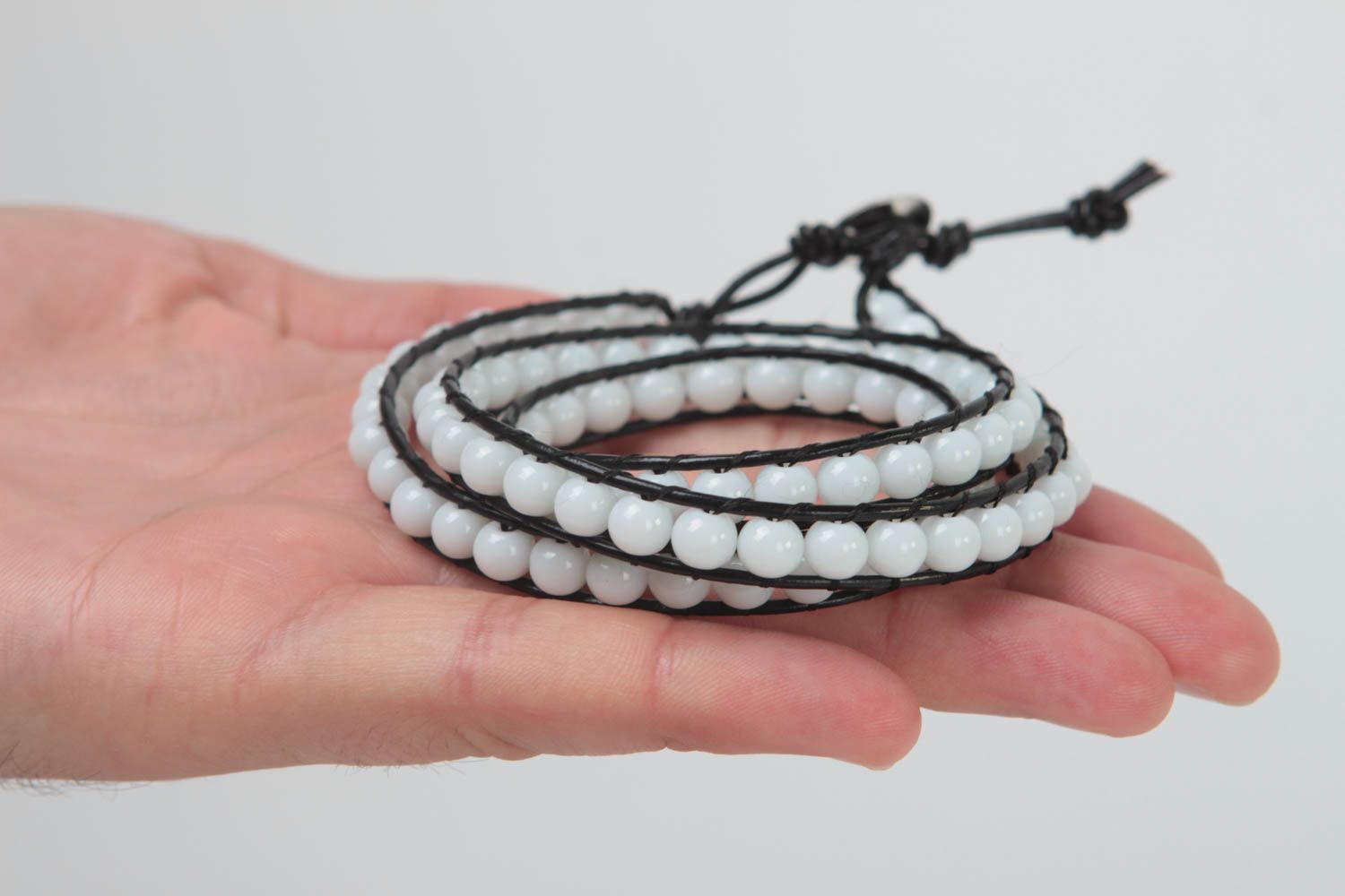 Handmade beads bracelet unusual bracelet made of beads designer jewelry  photo 6