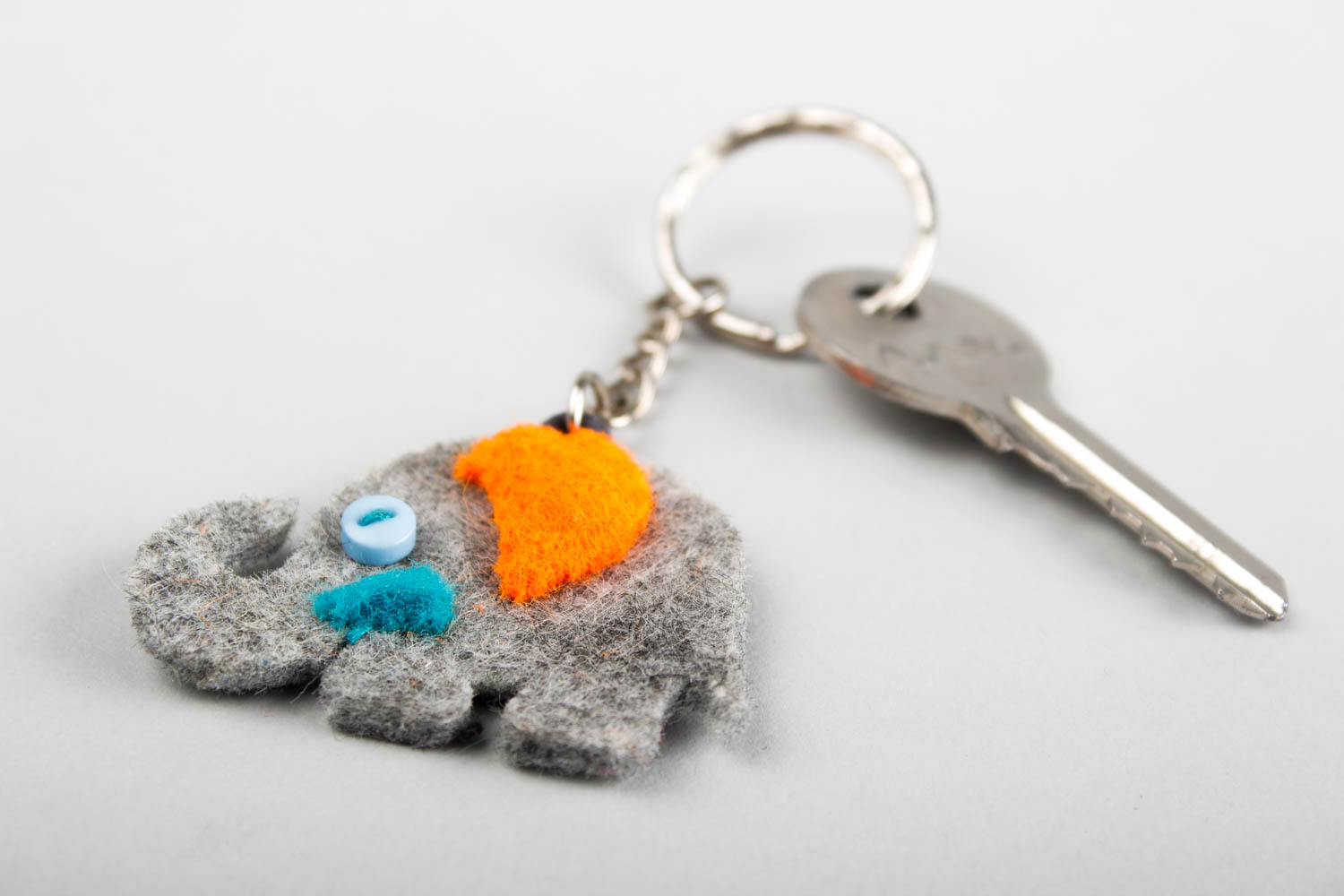 Funny toys handmade woolen keychain bright toy key accessories present for kids photo 1