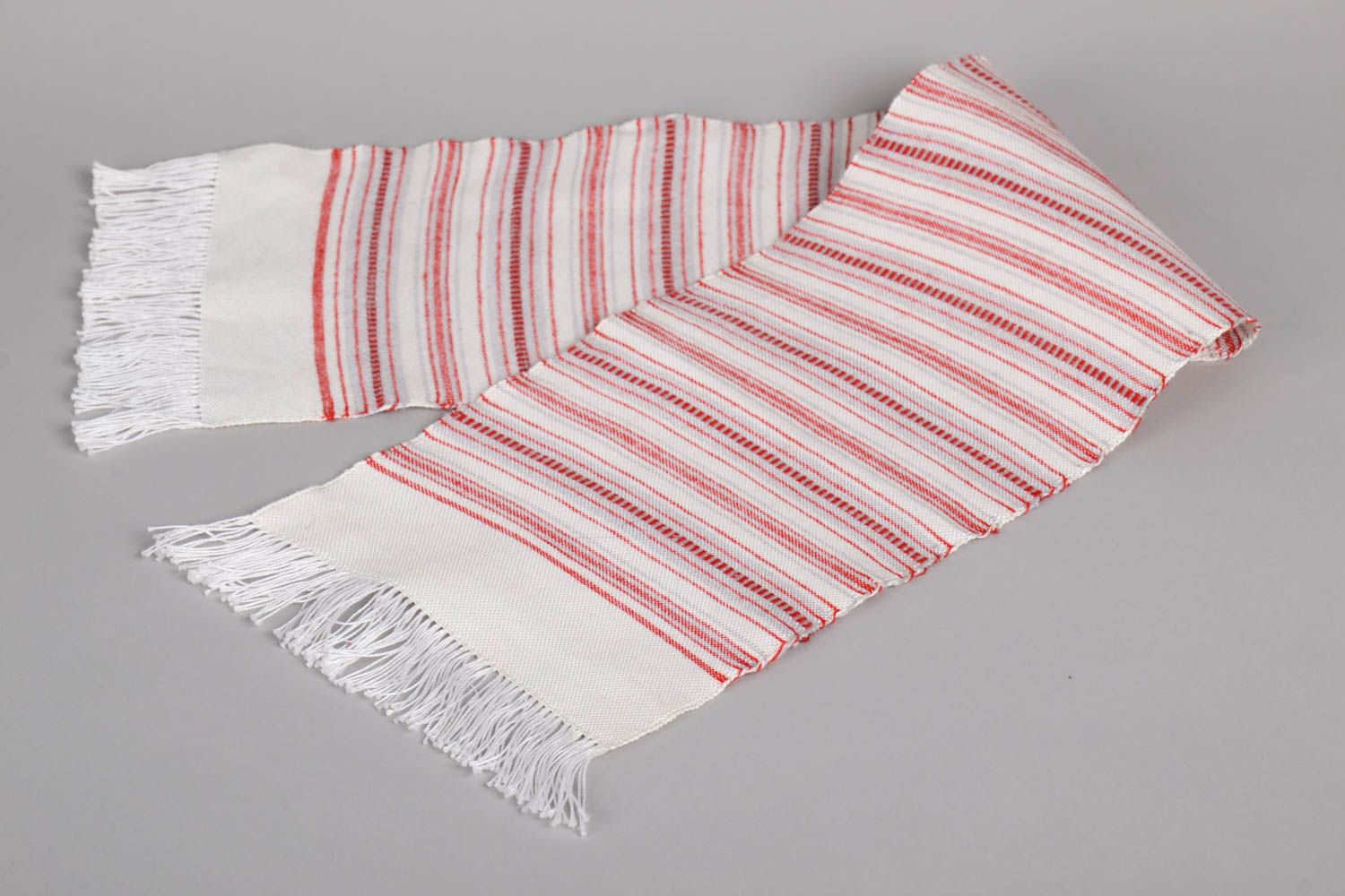 Дорожка на стол ручной работы тканая дорожка полосатая домашний текстиль фото 4