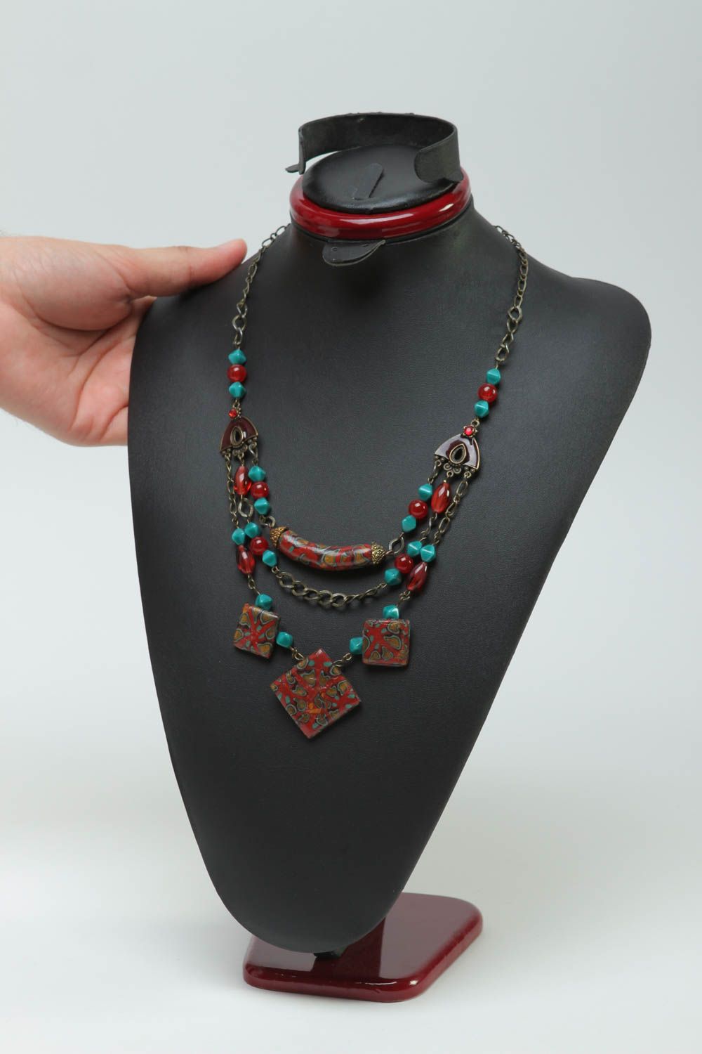 Handmade Schmuck Collier Halskette für Frauen Designer Schmuck modisch stilvoll foto 5