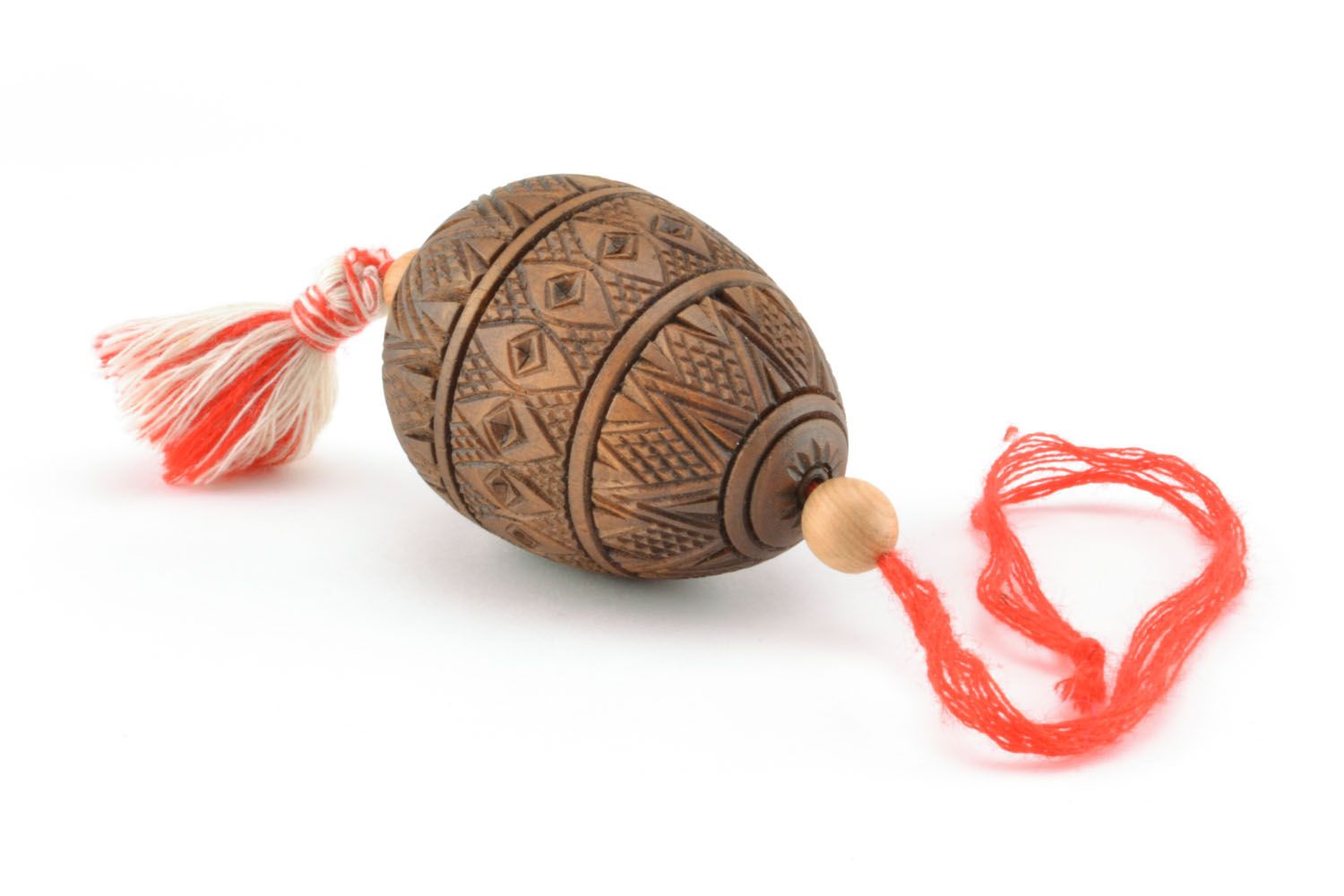 Interior pendant in the shape of wooden egg photo 5