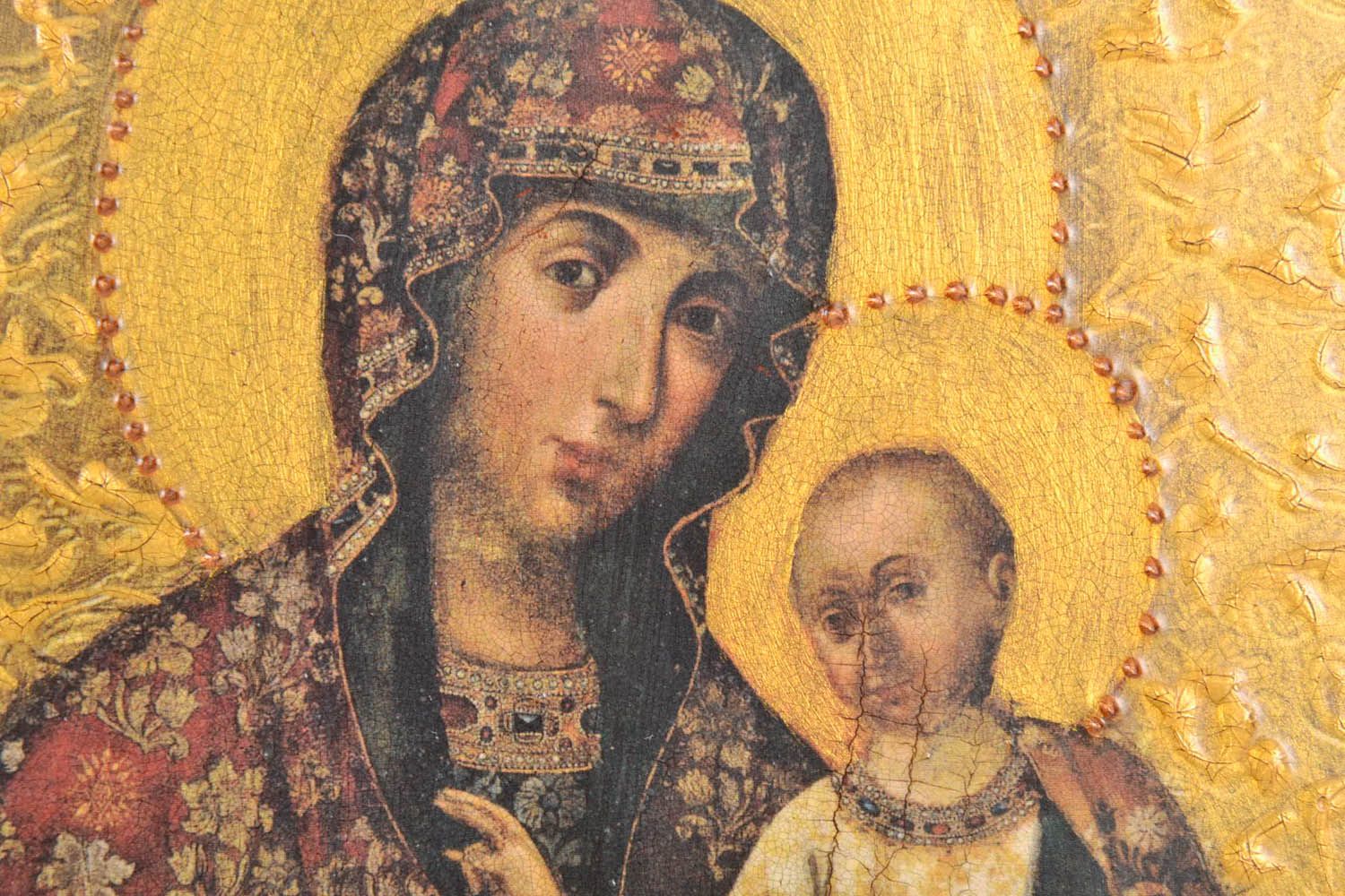 Печатная икона Богородица Одигитрия фото 5