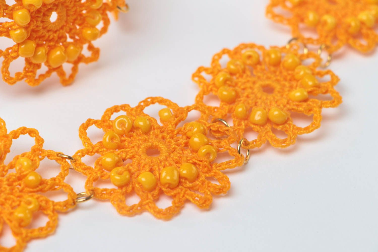 Crocheted bracelet handmade openwork bracelet for women fashion bijouterie photo 4
