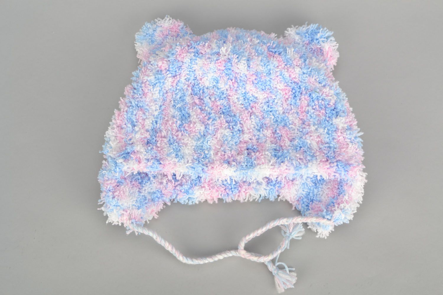 Bonnet et écharpe en demi-laine pour enfant photo 4