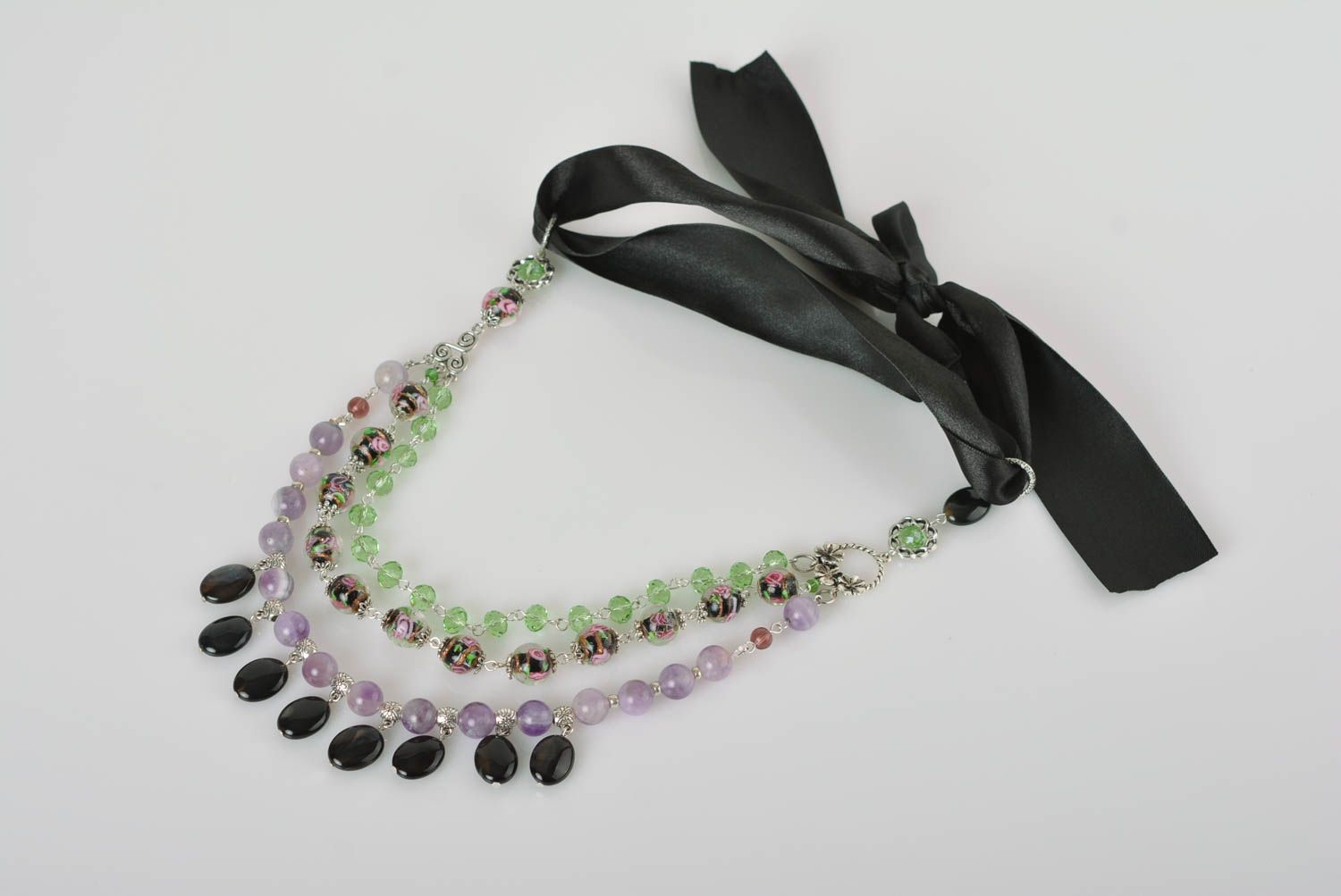Handmade Perlen Schmuck Collier für Frauen Damen Modeschmuck Frauen Geschenk foto 1