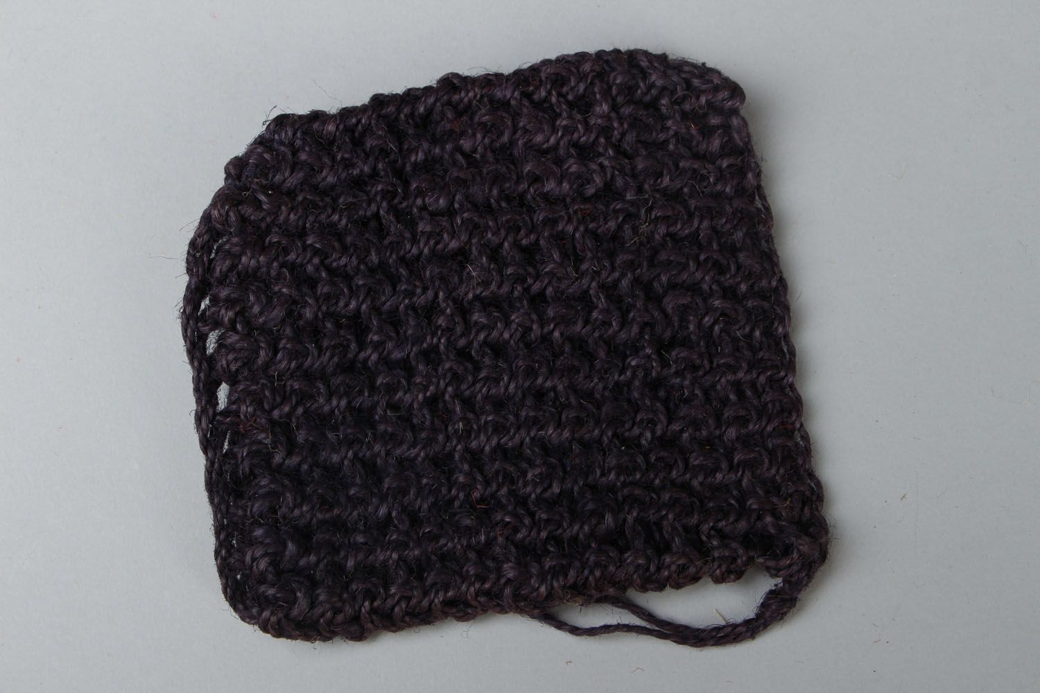 Crocheted jute body scrubber photo 1