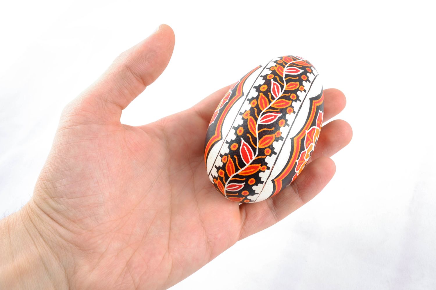 Women's handmade painted egg for a gift photo 2