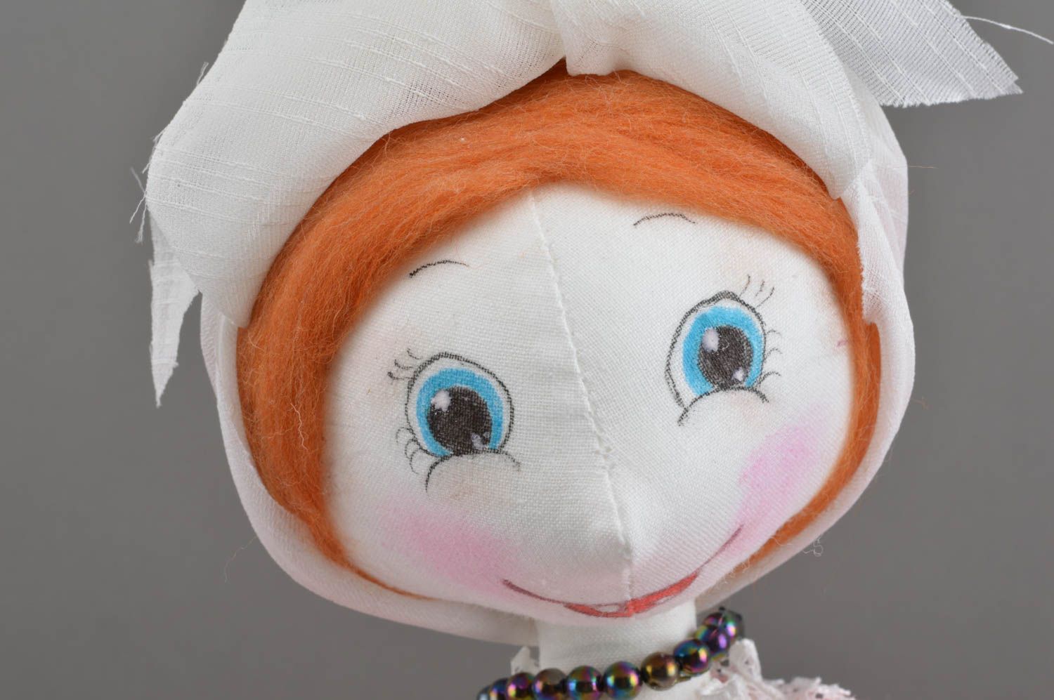 Juguete artesanal de tela natural muñeco de peluche regalo original para niño foto 3