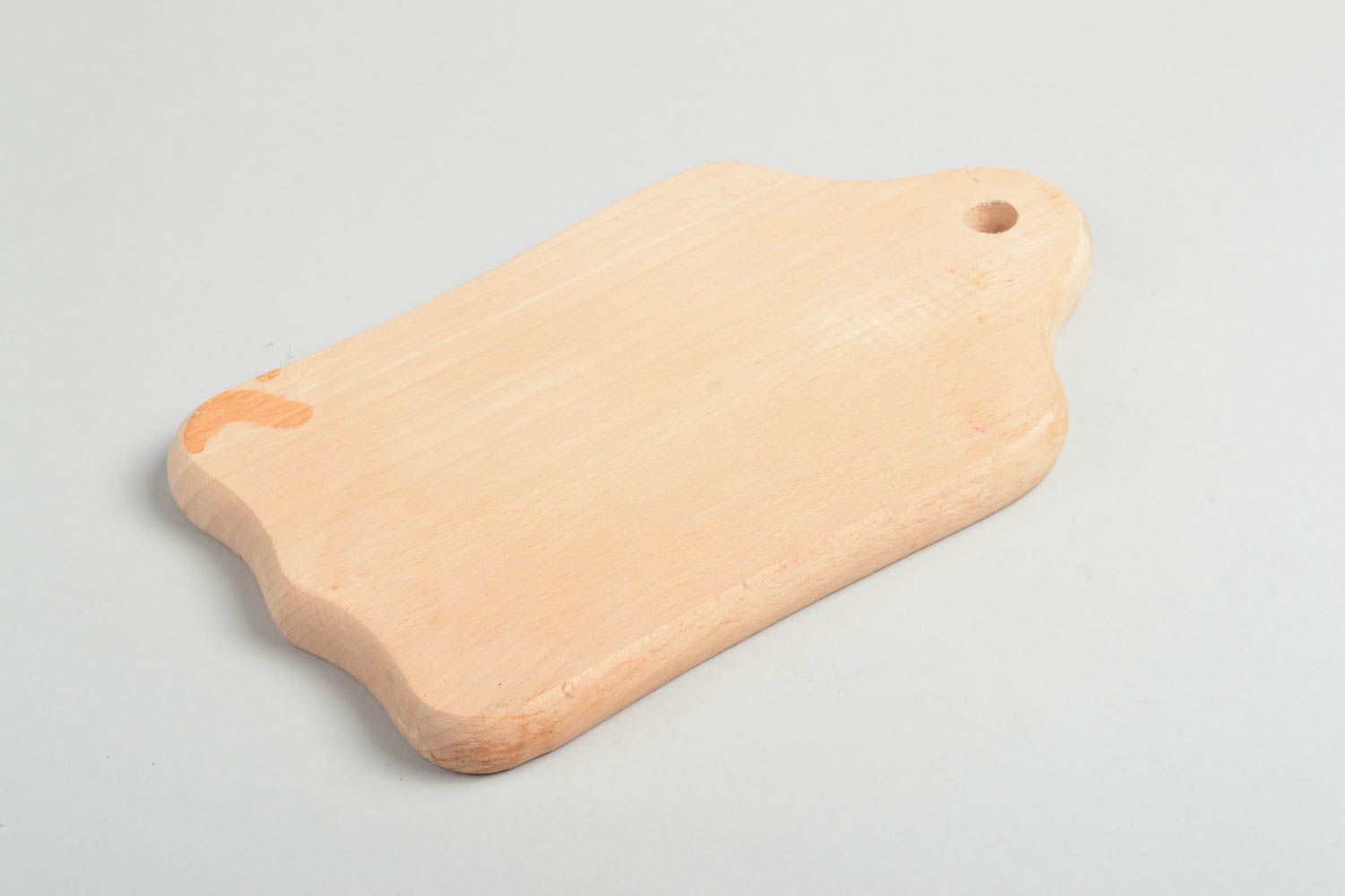 Tabla de madera para cortar artesanal menaje de cocina barnizado regalo original foto 3