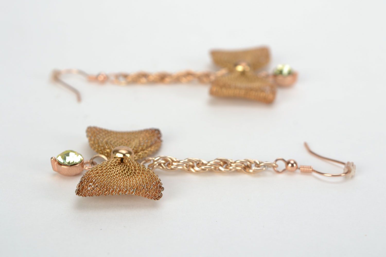 Earrings with bows photo 4