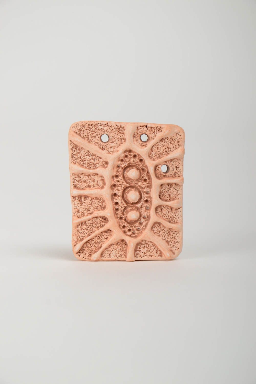 Homemade designer clay craft blank pendant DIY jewelry making supplies photo 2